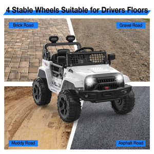 12V Kids Electric Ride-On Truck and Car with Parent Remote Control and LED Lights Trend Times 2
