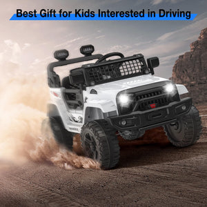 12V Kids Electric Ride-On Truck and Car with Parent Remote Control and LED Lights Trend Times 6
