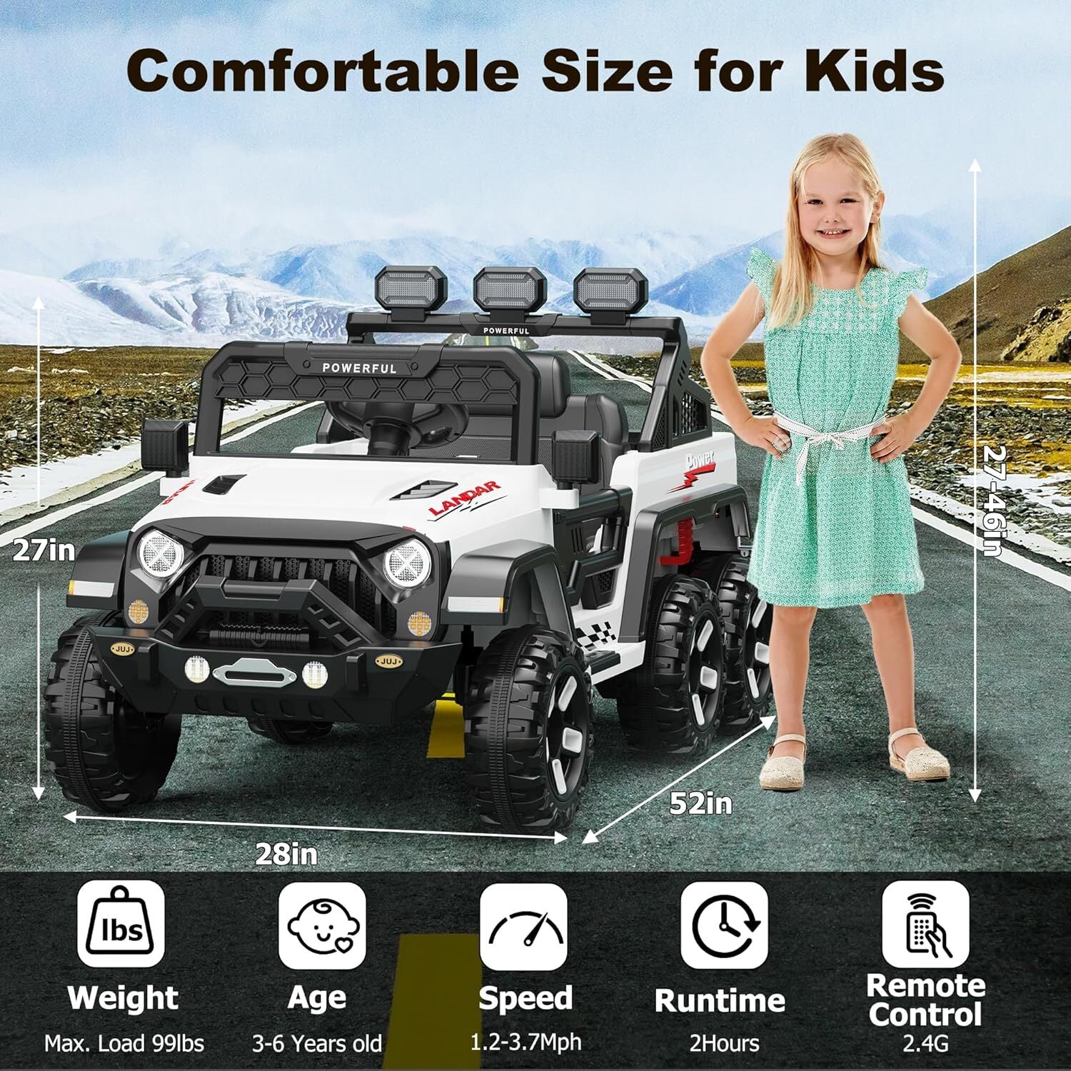 12V Kids Electric Ride-On Truck with Parent Remote Control Trend Times 16