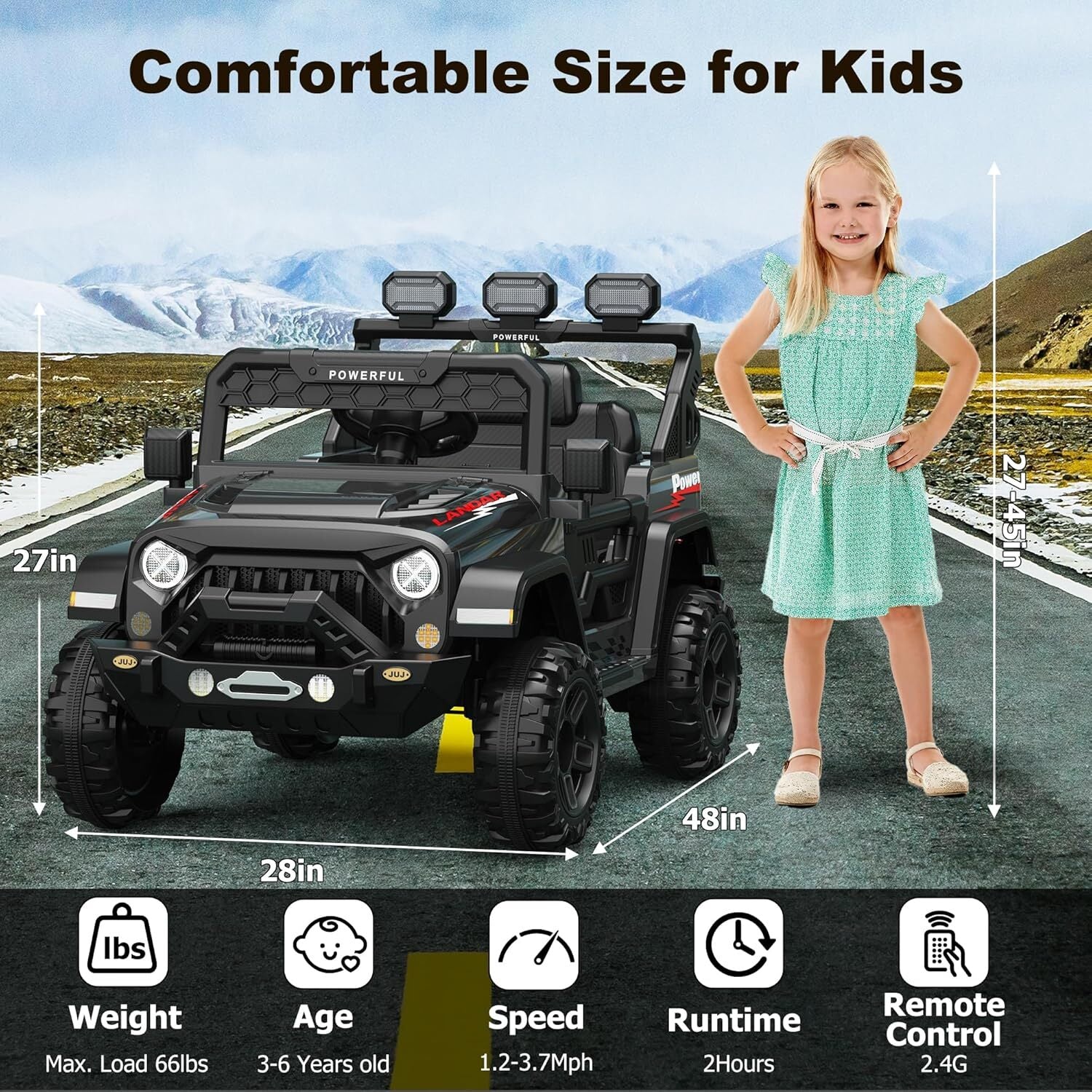 12V Kids Electric Ride-On Truck with Parent Remote Control Trend Times 2