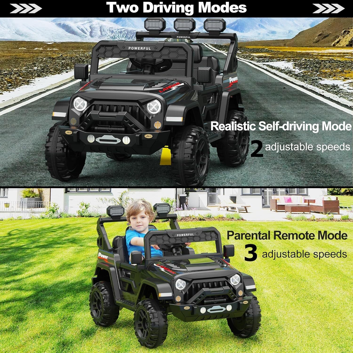 12V Kids Electric Ride-On Truck with Parent Remote Control Trend Times 3