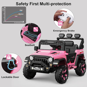 12V Kids Electric Ride-On Truck with Parent Remote Control Trend Times 8