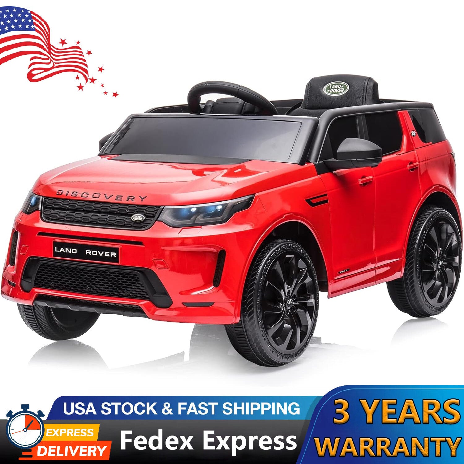 12V Licensed Land Rover Kids Electric Ride-On Truck with Remote Control Battery Car Trend Times 17