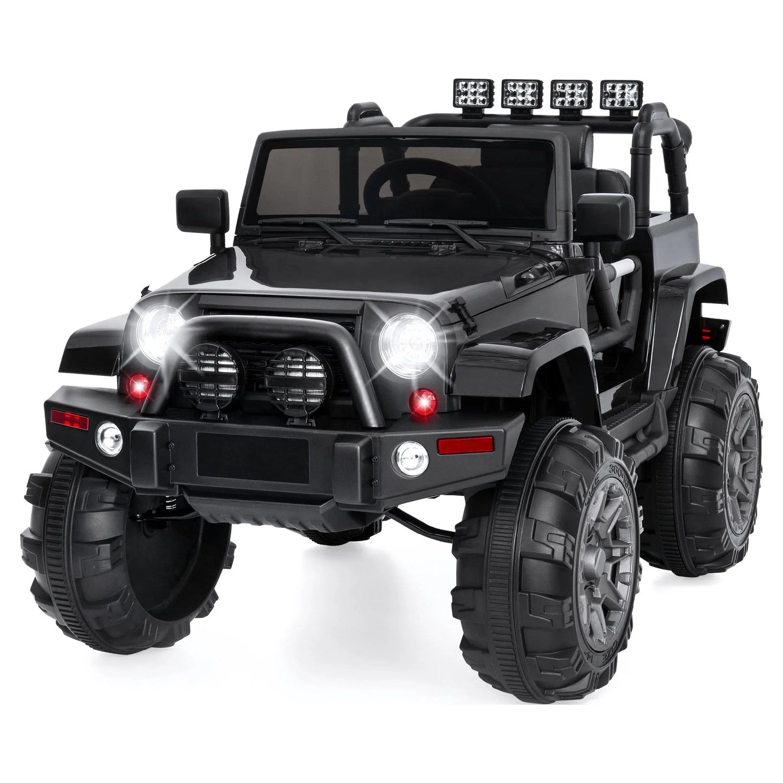 12V Kids Ride-On Truck Car with Remote Control, Spring Suspension, Bluetooth, and LED Lights Trend Times 8