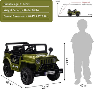 12V Kids Ride-On Truck Car Toy with Remote Control for Children Trend Times 1