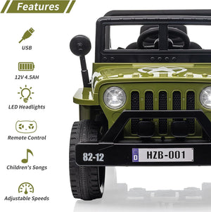 12V Kids Ride-On Truck Car Toy with Remote Control for Children Trend Times 3