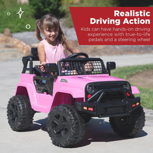 12V Kids Ride-On Truck Car with Parent Remote Control, Spring Suspension, and LED Lights Trend Times 1