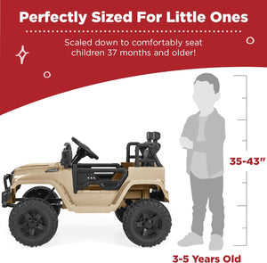 12V Kids Ride-On Truck Car with Parent Remote Control, Spring Suspension, and LED Lights Trend Times 3