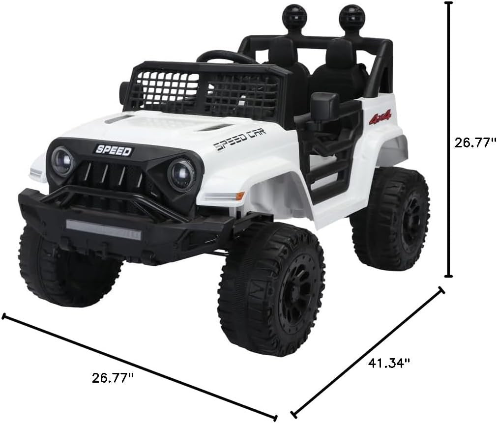 12V Kids Ride-On Truck Car with 2.4G Parent Remote Control, MP3, and LED Lights Trend Times 10