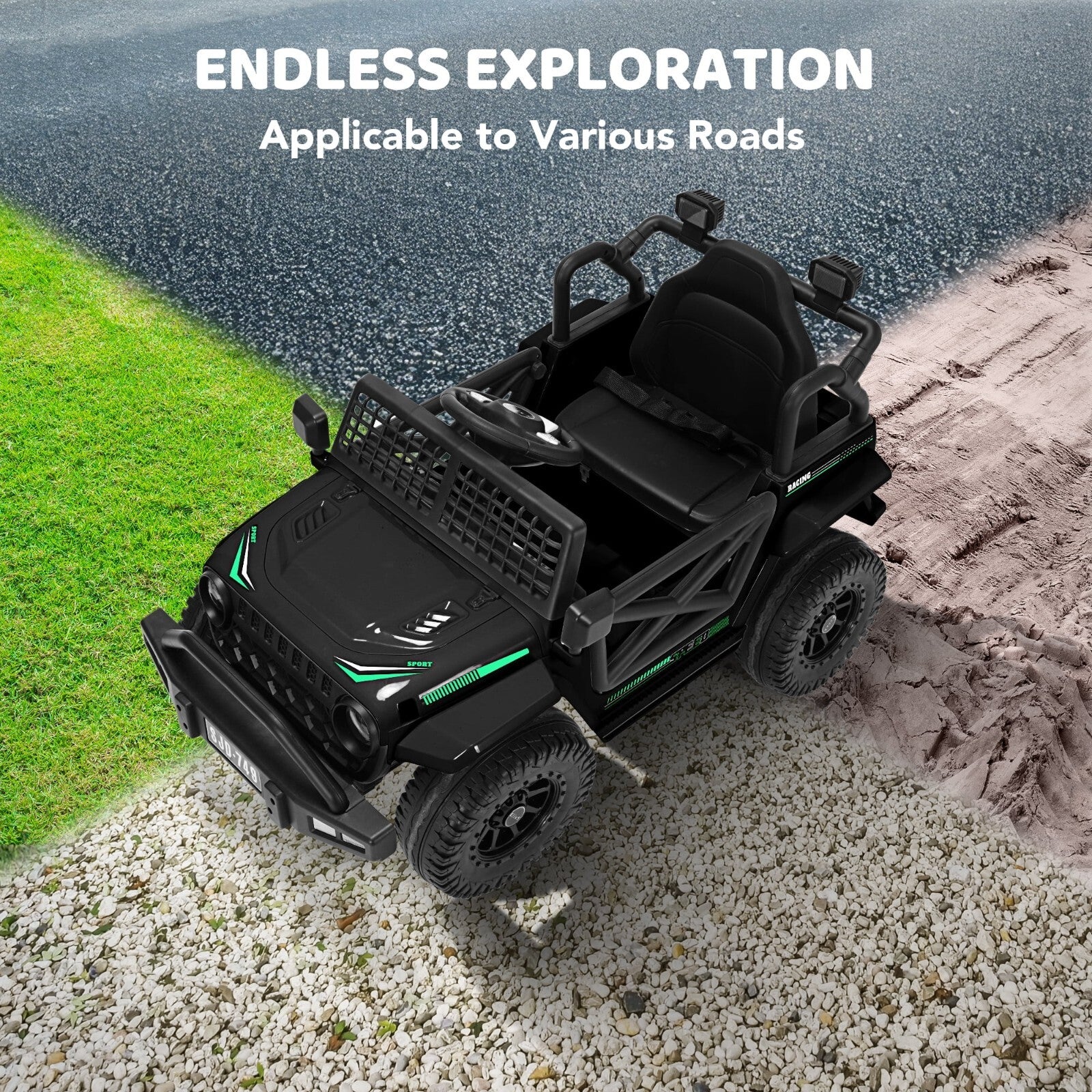 12V Kids Ride-On Electric Truck Car with 2.4G Remote Control and 3 Speed Settings Trend Times 12