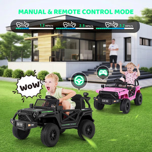 12V Kids Ride-On Electric Truck Car with 2.4G Remote Control and 3 Speed Settings Trend Times 13