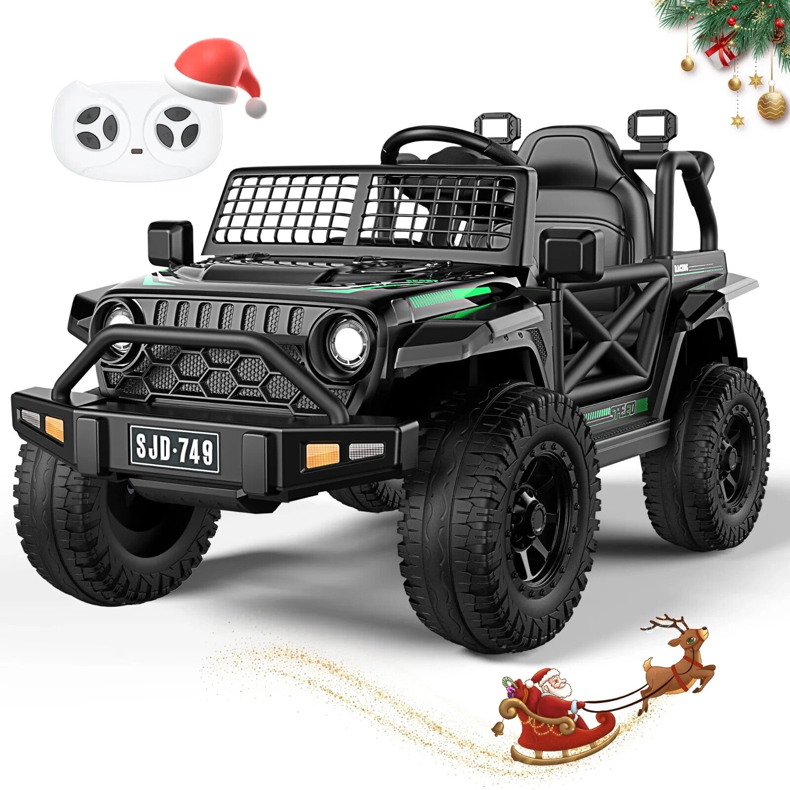12V Kids Ride-On Electric Truck Car with 2.4G Remote Control and 3 Speed Settings Trend Times 7