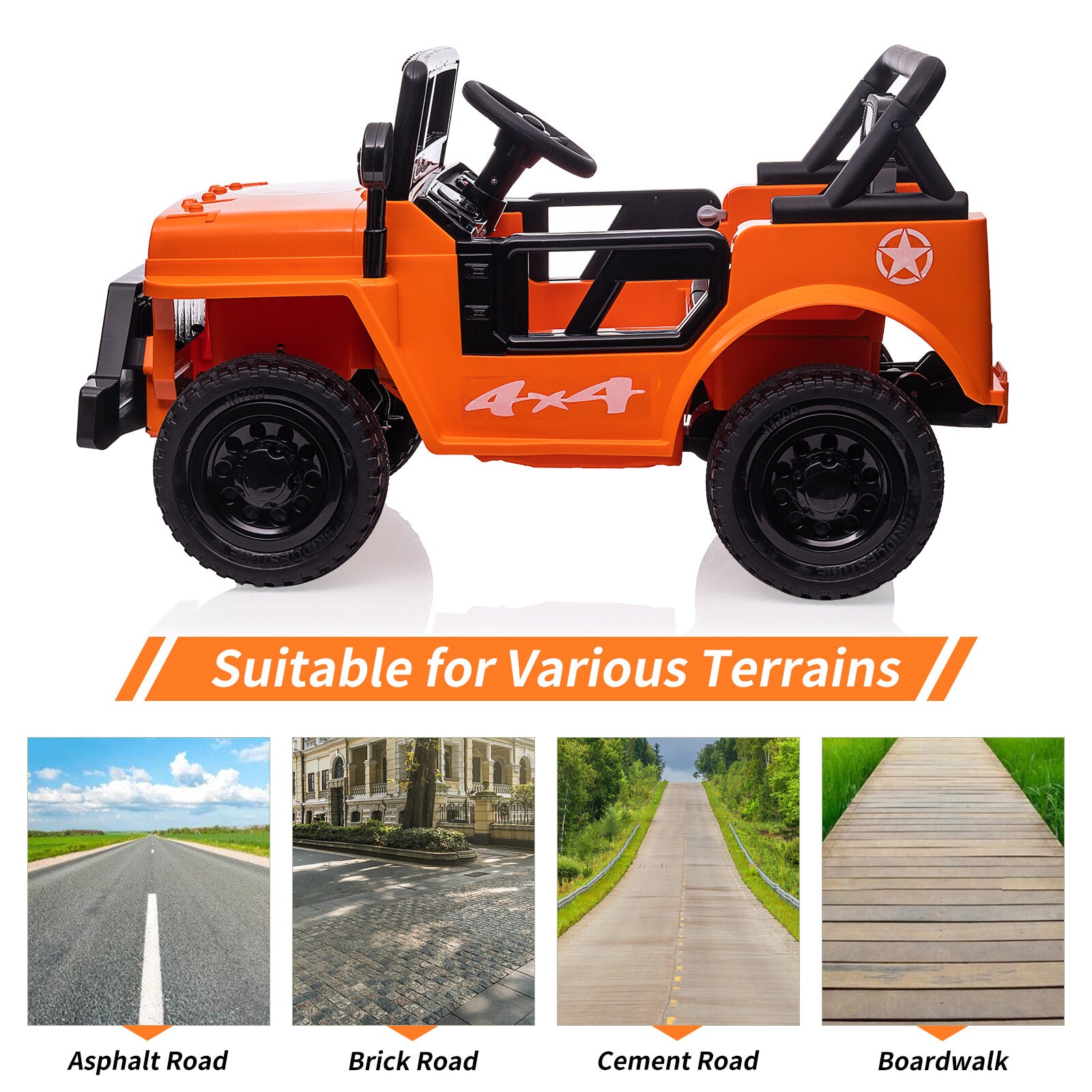 12V Electric Ride-On Truck Car for Kids with Remote Control and Safety Seat Belt Trend Times 12