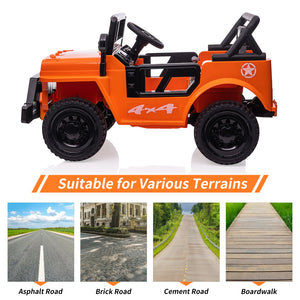 12V Electric Ride-On Truck Car for Kids with Remote Control and Safety Seat Belt Trend Times 12
