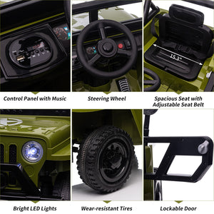 12V Electric Ride-On Truck Car for Kids with Remote Control and Safety Seat Belt Trend Times 17
