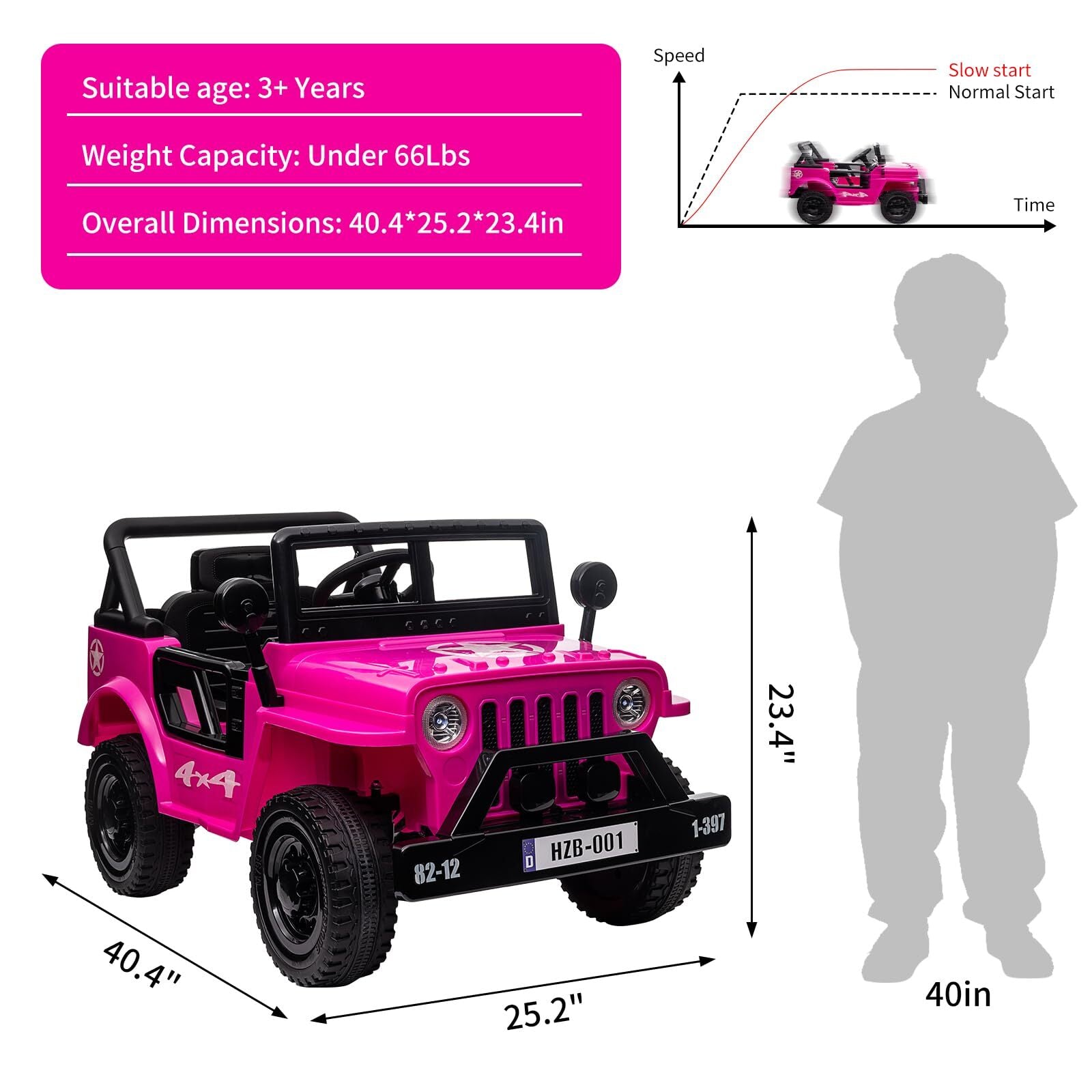 12V Electric Ride-On Truck Car for Kids with Remote Control and Safety Seat Belt Trend Times 2