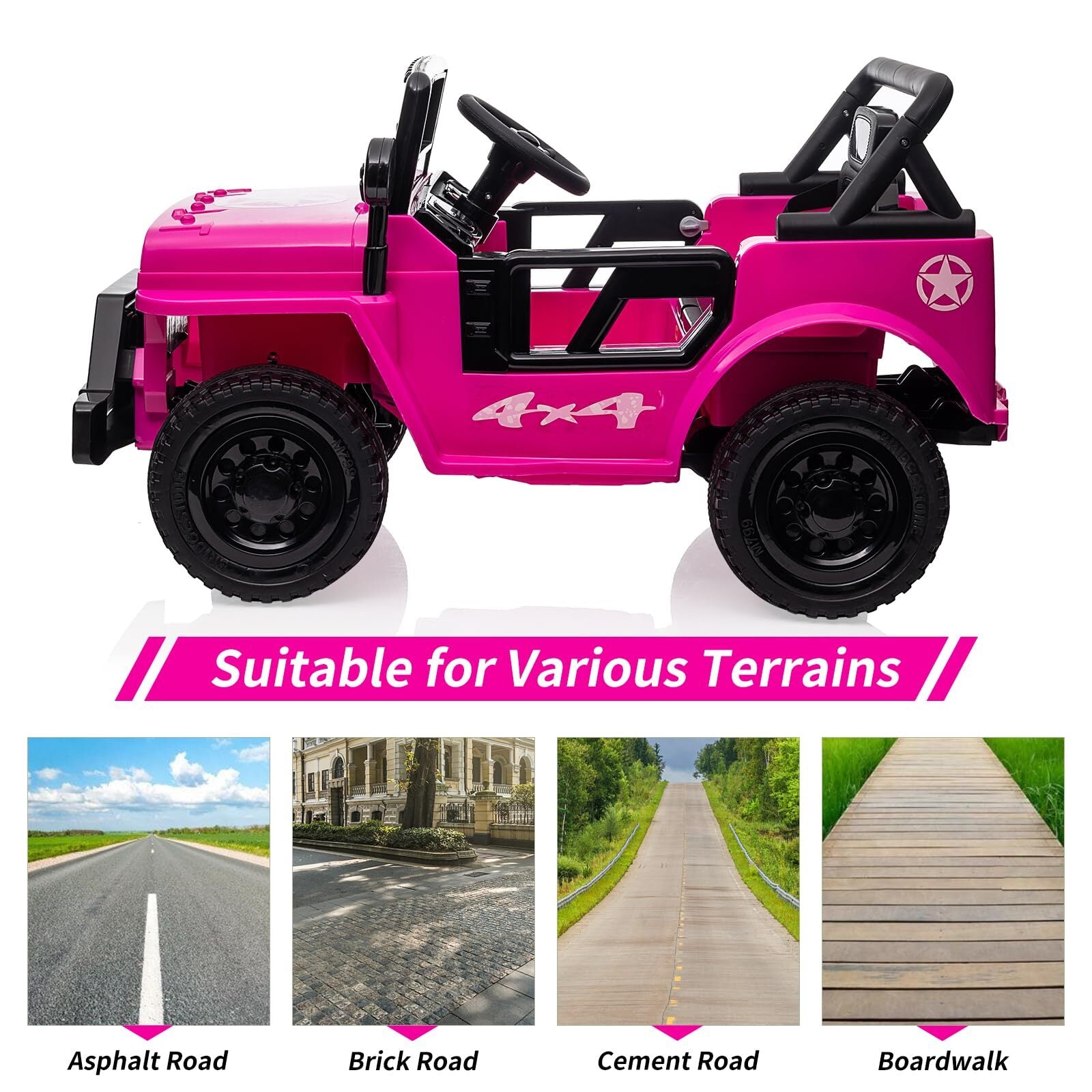 12V Electric Ride-On Truck Car for Kids with Remote Control and Safety Seat Belt Trend Times 3