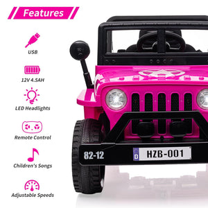 12V Electric Ride-On Truck Car for Kids with Remote Control and Safety Seat Belt Trend Times 4