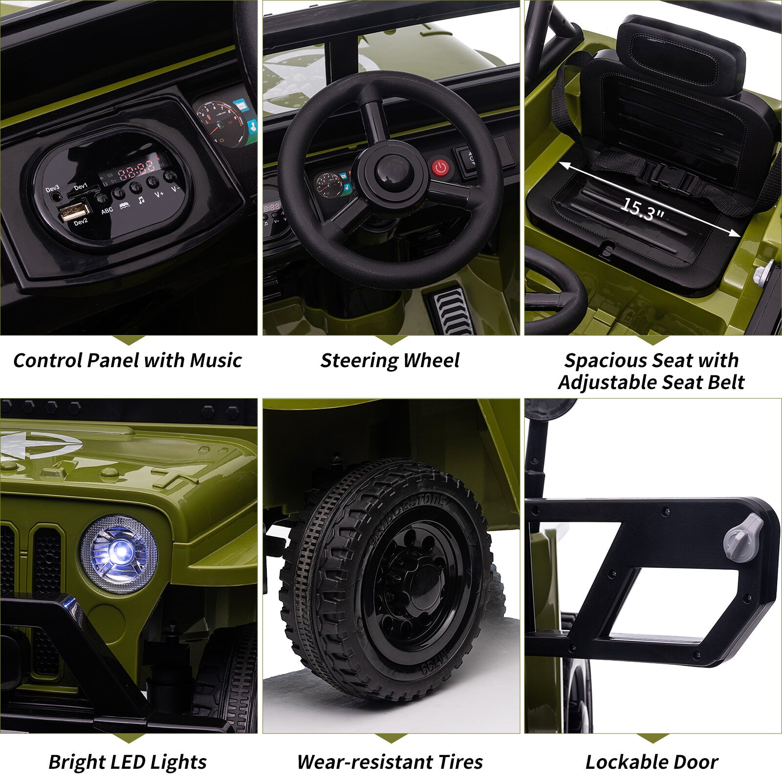 12V Electric Kids Ride-On Truck Car with Remote Control Toy Trend Times 10