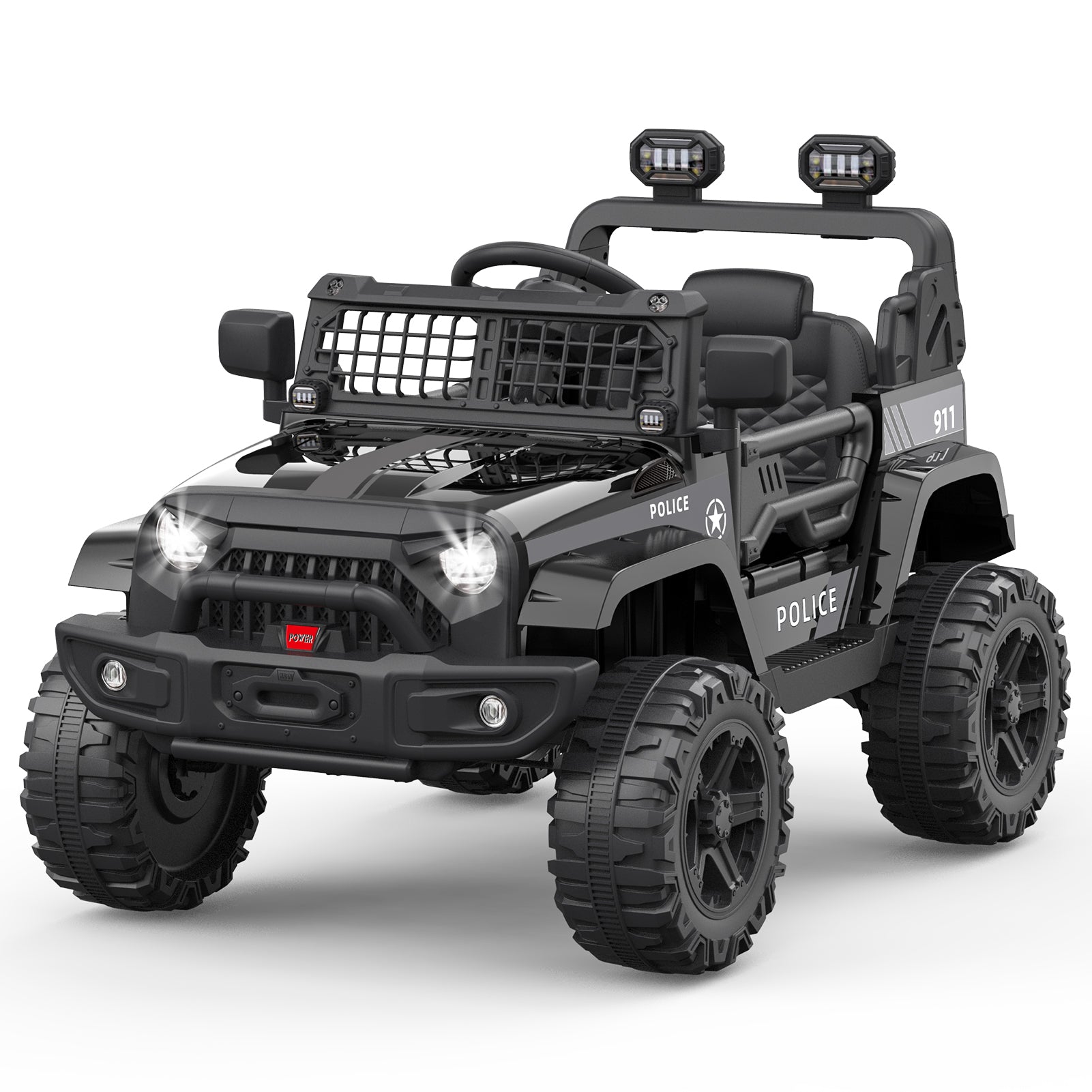 12V Kids Ride-On Truck Car with Remote Control, Spring Suspension, LED Lights, and Bluetooth Trend Times 0