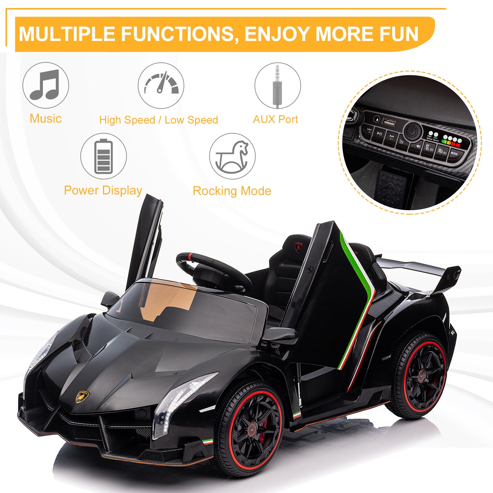 12V Kids Electric Ride-On Truck with Battery and Remote Control Trend Times 18