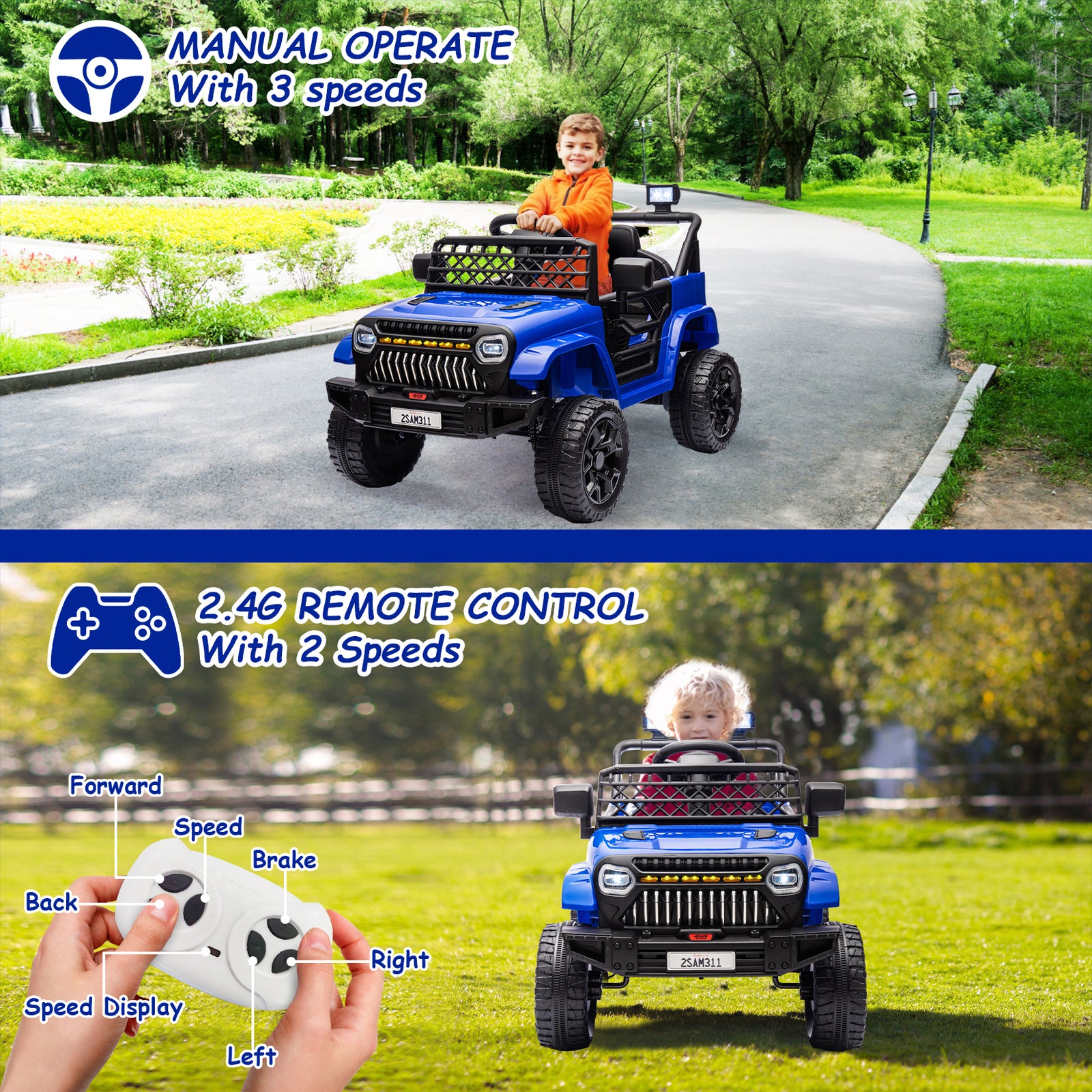 12V Electric Kids Ride-On Truck Toy with 2.4G Remote Control for Boys and Girls Trend Times 22