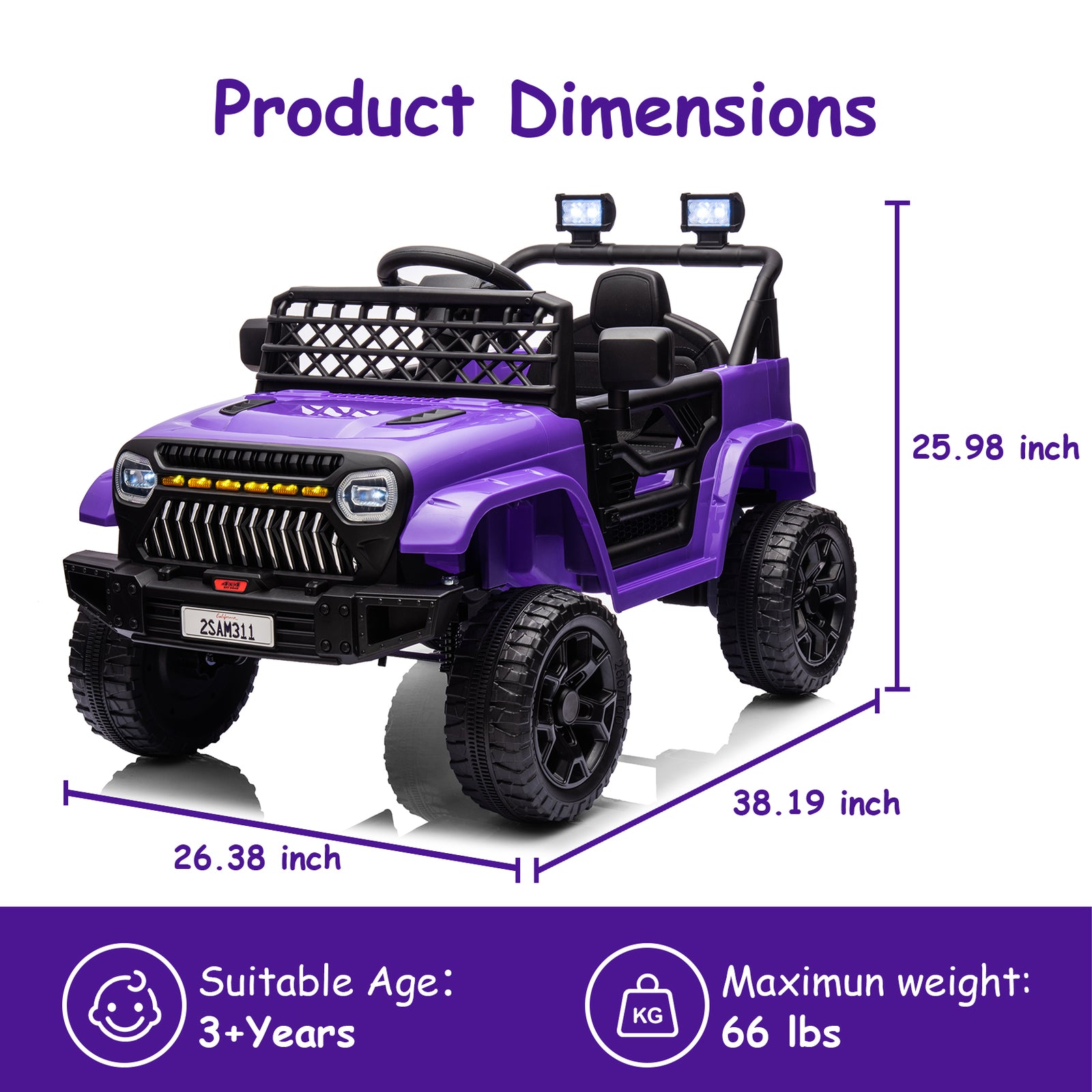 12V Electric Kids Ride-On Truck Toy with 2.4G Remote Control for Boys and Girls Trend Times 24