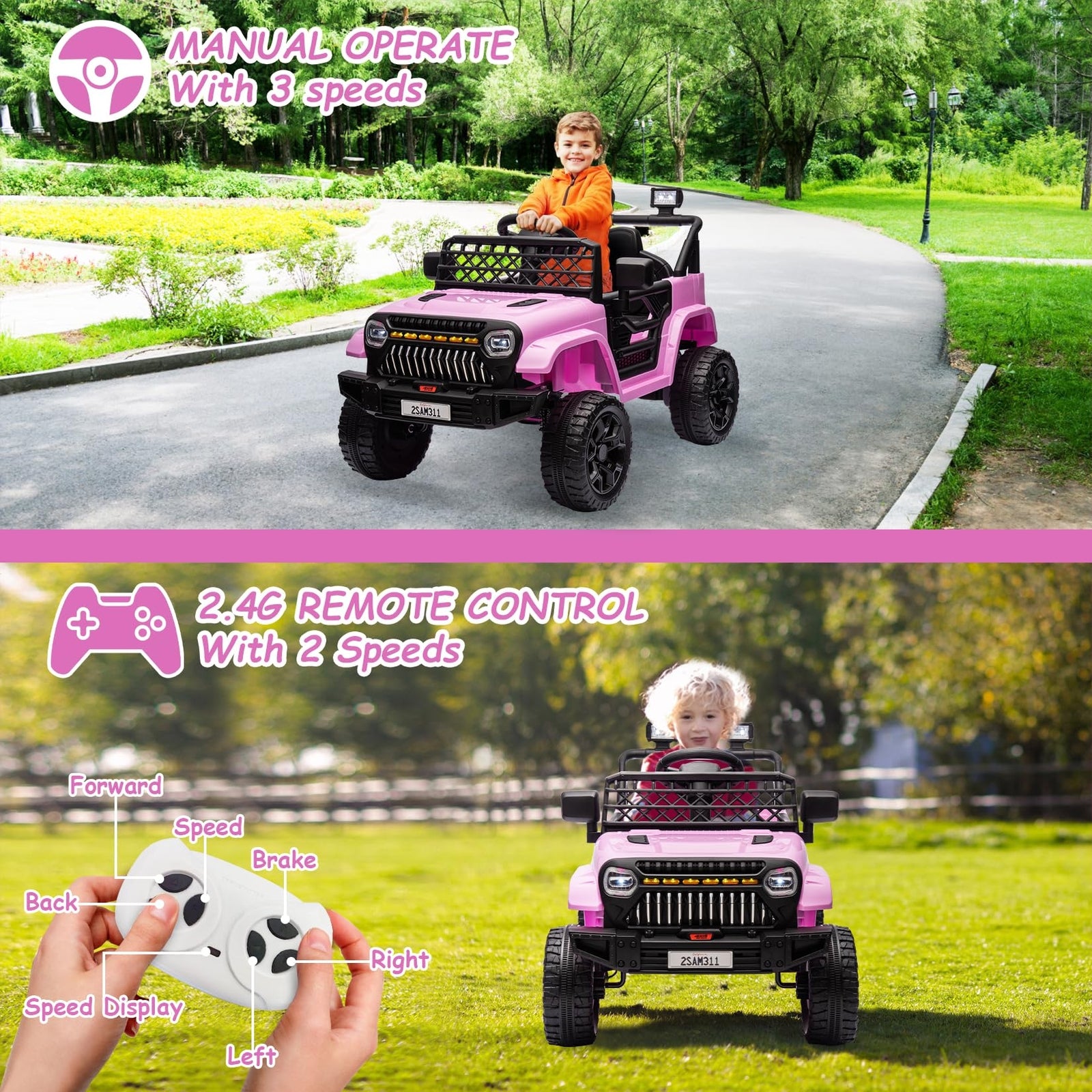 12V Electric Kids Ride-On Truck Toy with 2.4G Remote Control for Boys and Girls Trend Times 4