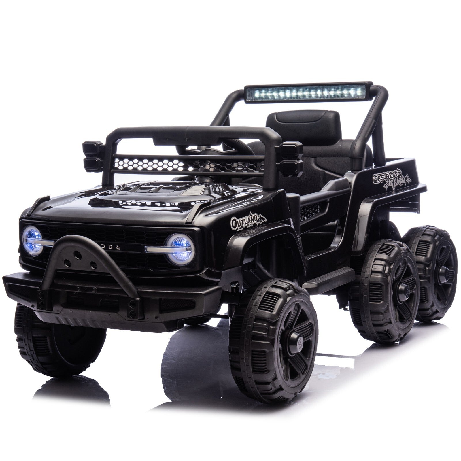 12V Electric Kids Ride-On Jeep Truck Toy Car with 6 Wheels and Remote Control Battery Powered Trend Times 0