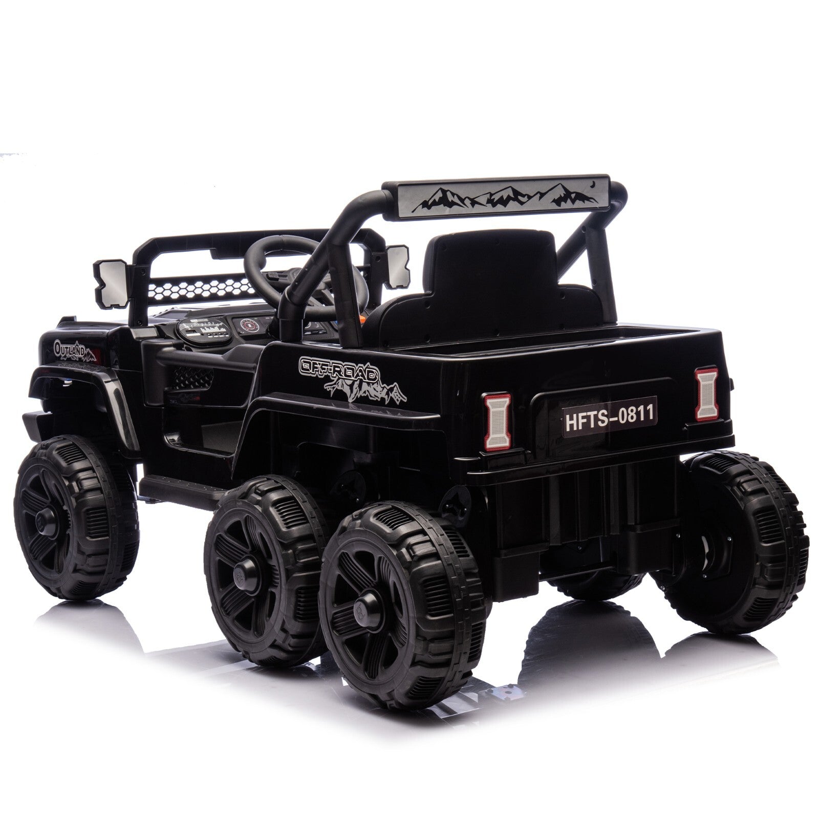 12V Electric Kids Ride-On Jeep Truck Toy Car with 6 Wheels and Remote Control Battery Powered Trend Times 12