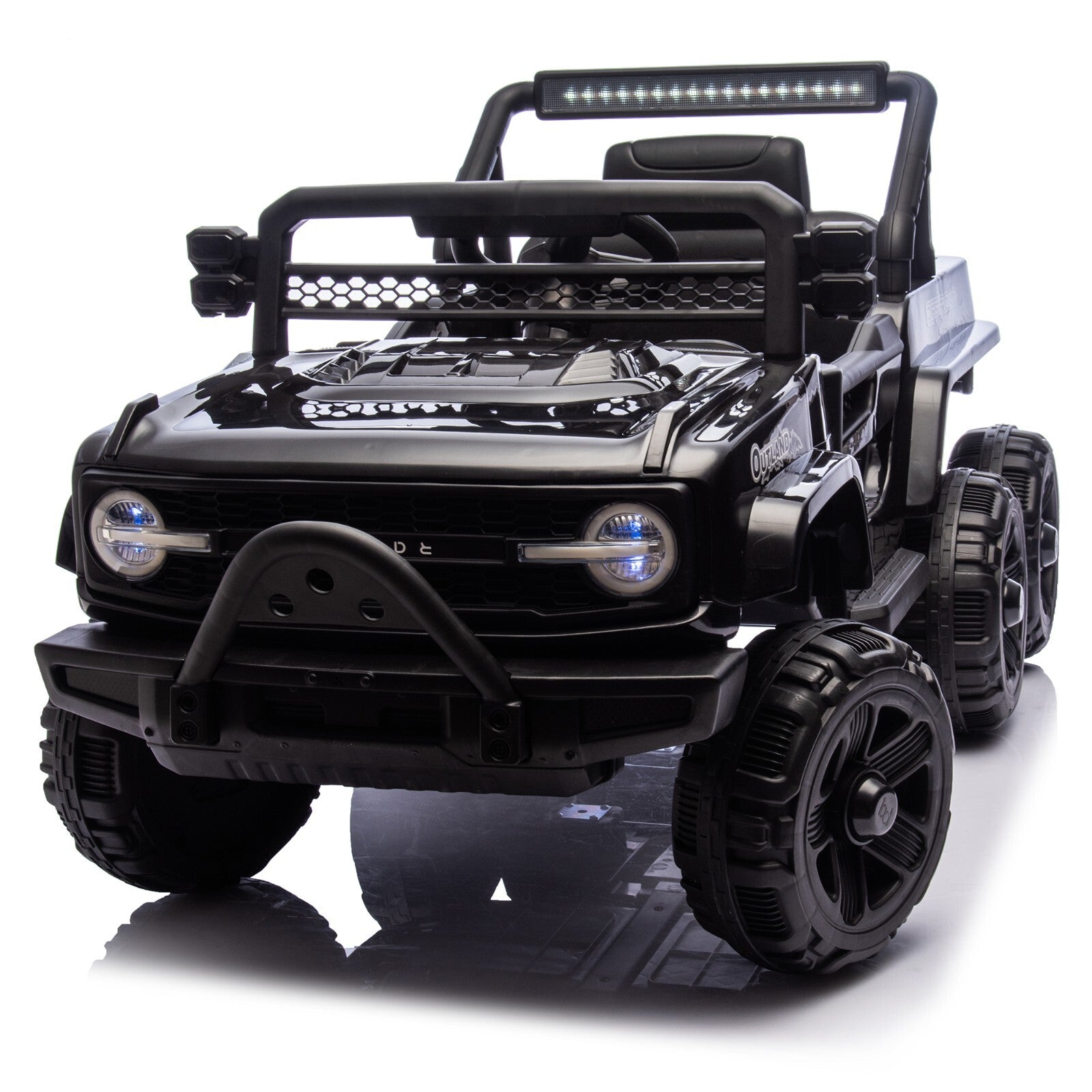 12V Electric Kids Ride-On Jeep Truck Toy Car with 6 Wheels and Remote Control Battery Powered Trend Times 18