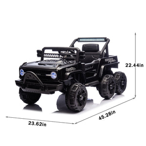 12V Electric Kids Ride-On Jeep Truck Toy Car with 6 Wheels and Remote Control Battery Powered Trend Times 6