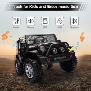 12V Electric 2-Seater Kids Ride-On Jeep Truck with Remote Control Toy Car Trend Times 2
