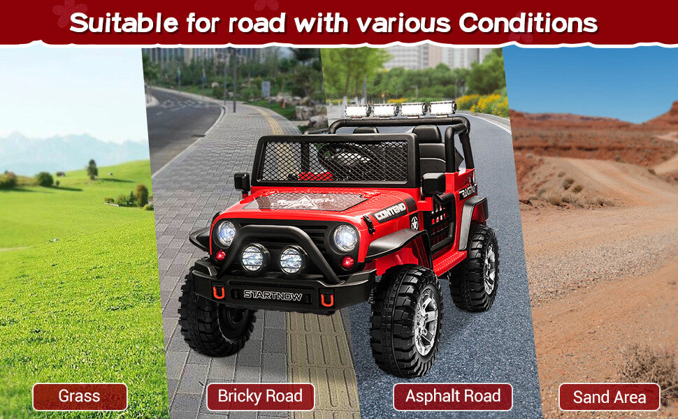 12V Kids Electric Ride-On Jeep Truck with Remote Control Toy Car Trend Times 18