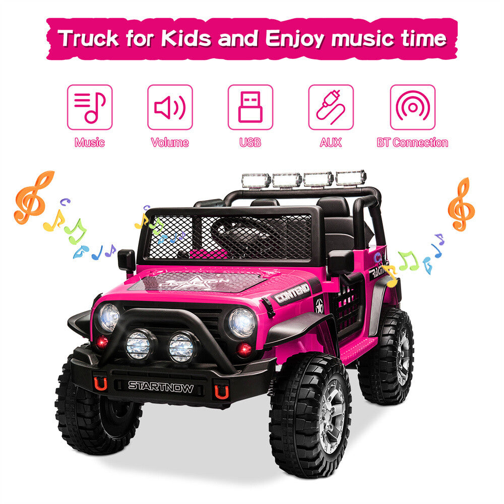 12V Kids Electric Ride-On Jeep Truck with Remote Control Toy Car Trend Times 3