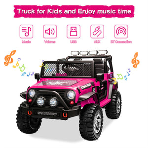 12V Kids Electric Ride-On Jeep Truck with Remote Control Toy Car Trend Times 3