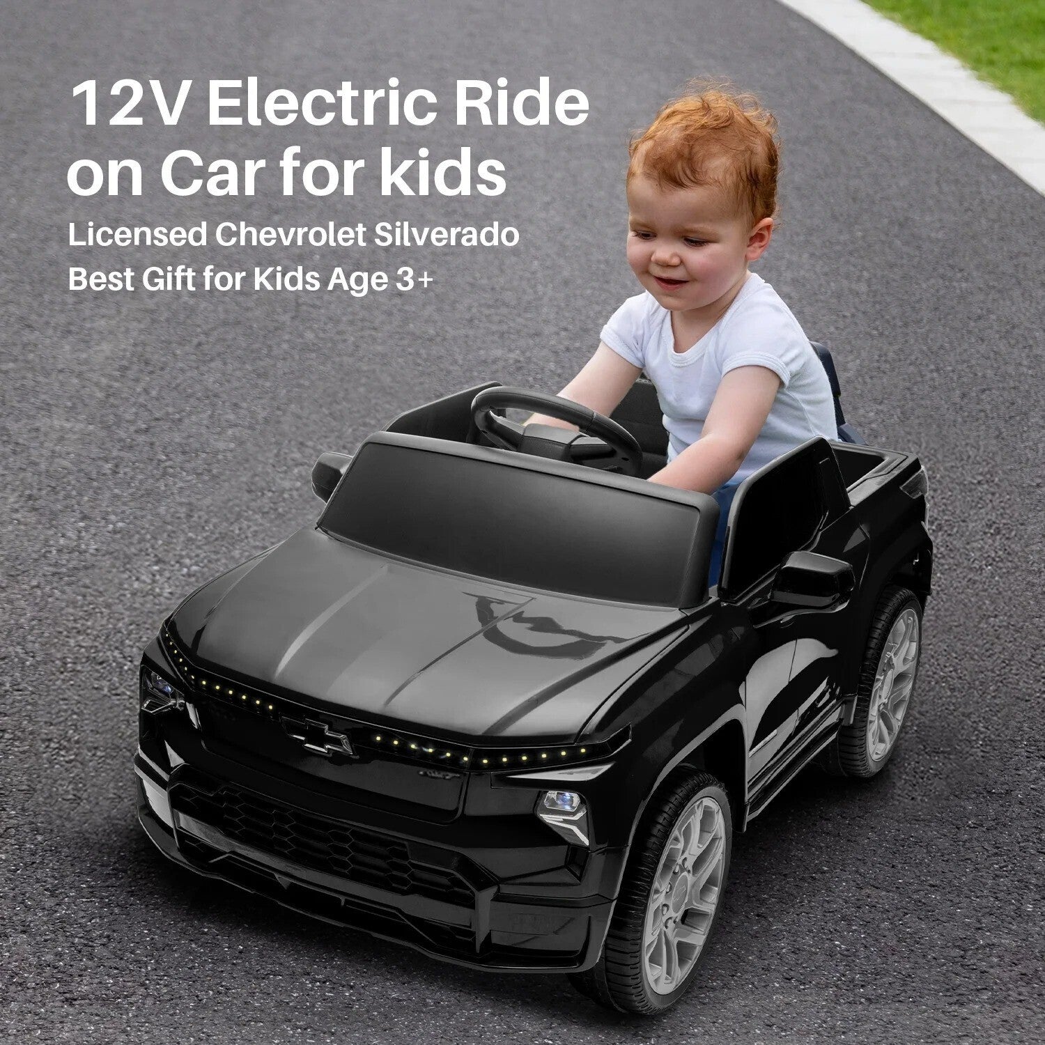 12V Kids Electric Ride-On Truck Licensed Chevrolet Silverado with Remote Control Toy Trend Times 19