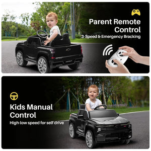 12V Kids Electric Ride-On Truck Licensed Chevrolet Silverado with Remote Control Toy Trend Times 22