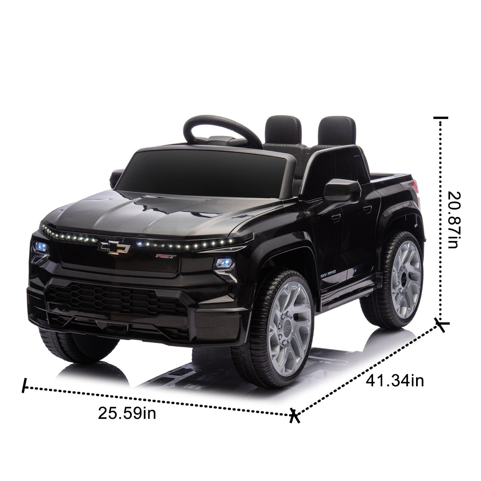 12V Kids Electric Ride-On Truck Licensed Chevrolet Silverado with Remote Control Toy Trend Times 26