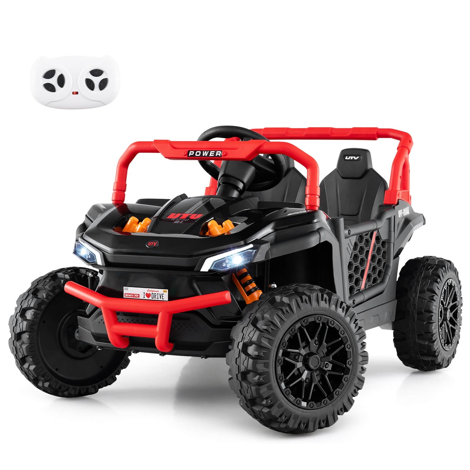 12V Kids Ride-On Truck with Parental Remote Control and 3-Speed Forward & Reverse Functions Trend Times 0
