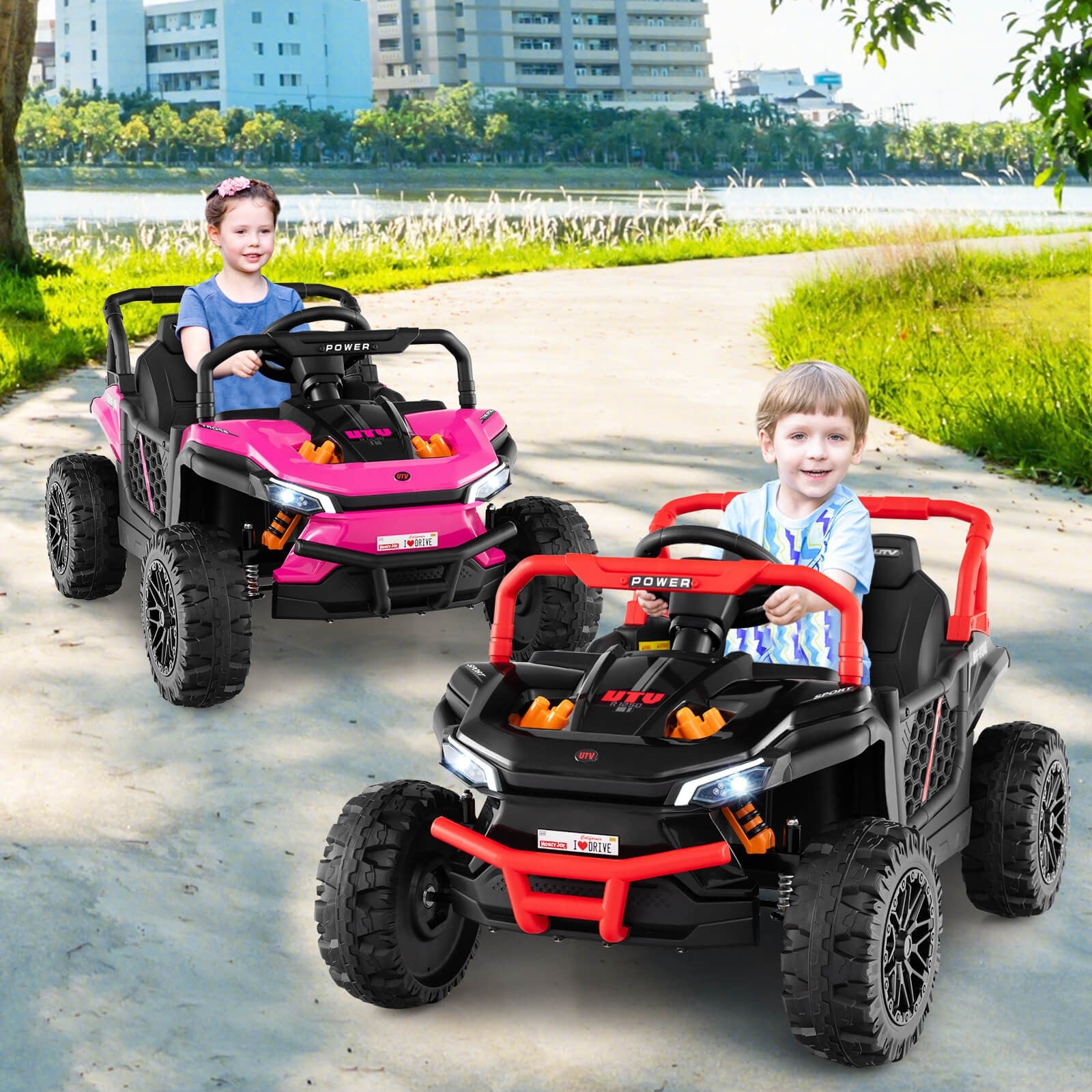 12V Kids Ride-On Truck with Parental Remote Control and 3-Speed Forward & Reverse Functions Trend Times 2