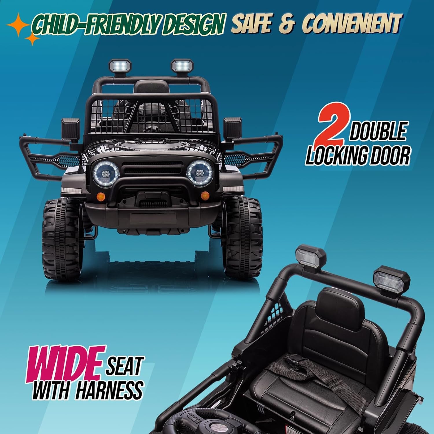 12V Battery-Powered Kids Ride-On Truck with Remote Control and 4 Wheels Trend Times 4