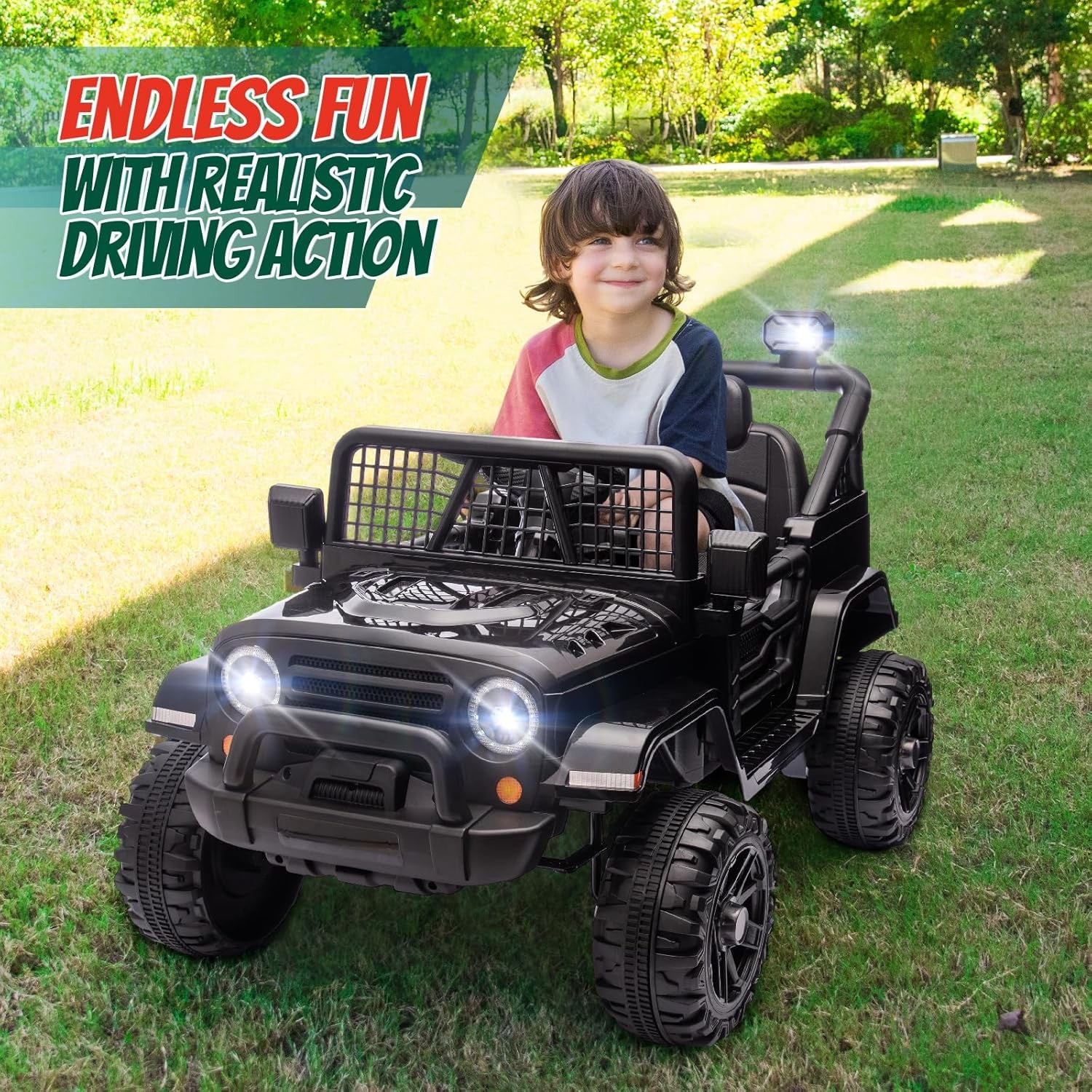 12V Battery-Powered Kids Ride-On Truck with Remote Control and 4 Wheels Trend Times 6