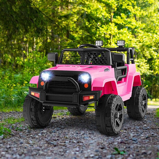 12V Kids Ride-On Truck with Remote Control and Headlights Black Trend Times 6