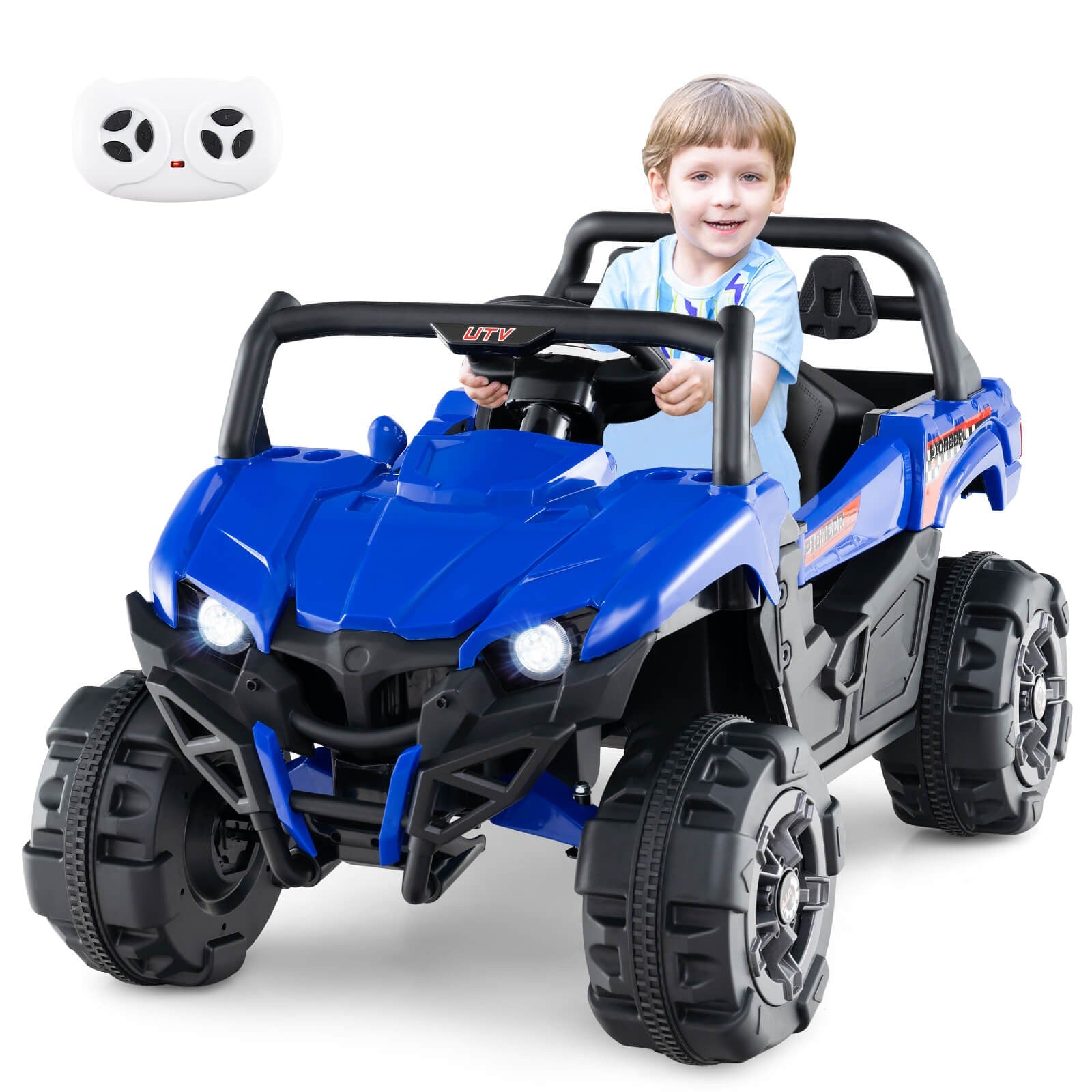 12V Kids Ride-On Truck with Remote Control, Slow Start, Safety Belt, and Rear Storage Trend Times 0