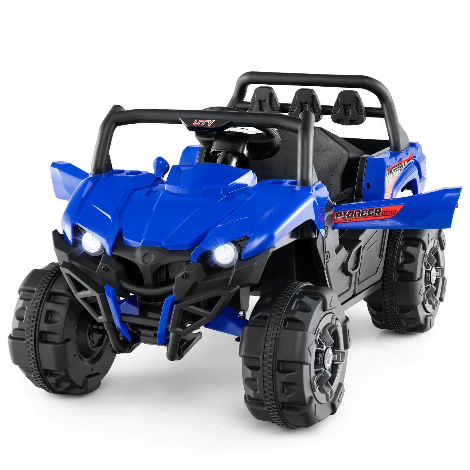 12V Kids Ride-On Truck with Remote Control, Slow Start, Safety Belt, and Rear Storage Trend Times 11