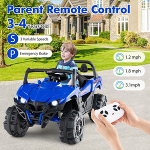 12V Kids Ride-On Truck with Remote Control, Slow Start, Safety Belt, and Rear Storage Trend Times 6