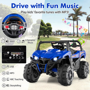12V Kids Ride-On Truck with Remote Control, Slow Start, Safety Belt, and Rear Storage Trend Times 7
