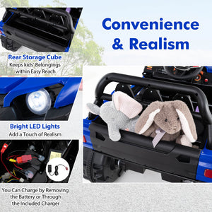 12V Kids Ride-On Truck with Remote Control, Slow Start, Safety Belt, and Rear Storage Trend Times 8