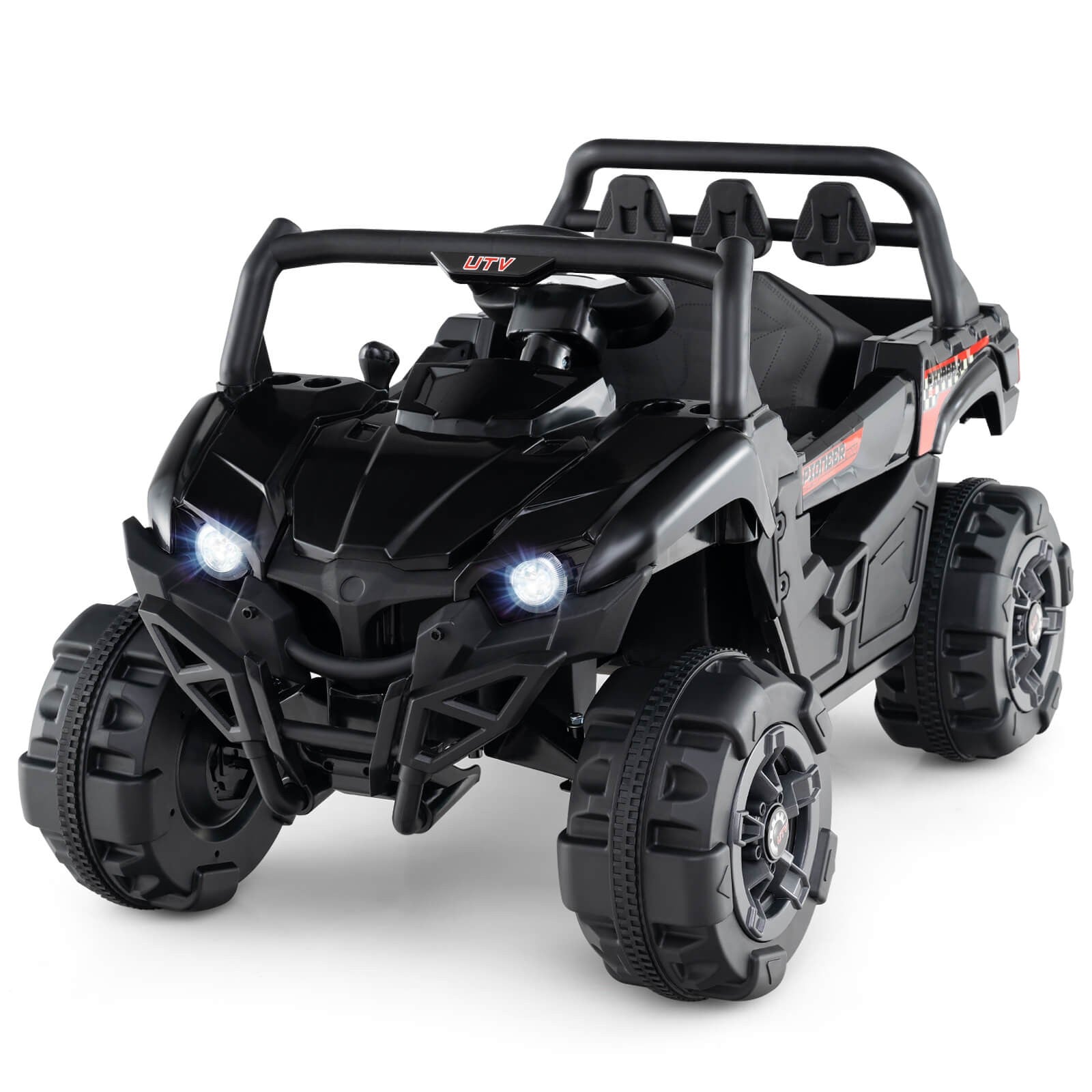 12V Kids Ride-On Truck with Remote Control, Slow Start, Safety Belt, and Rear Storage Trend Times 10